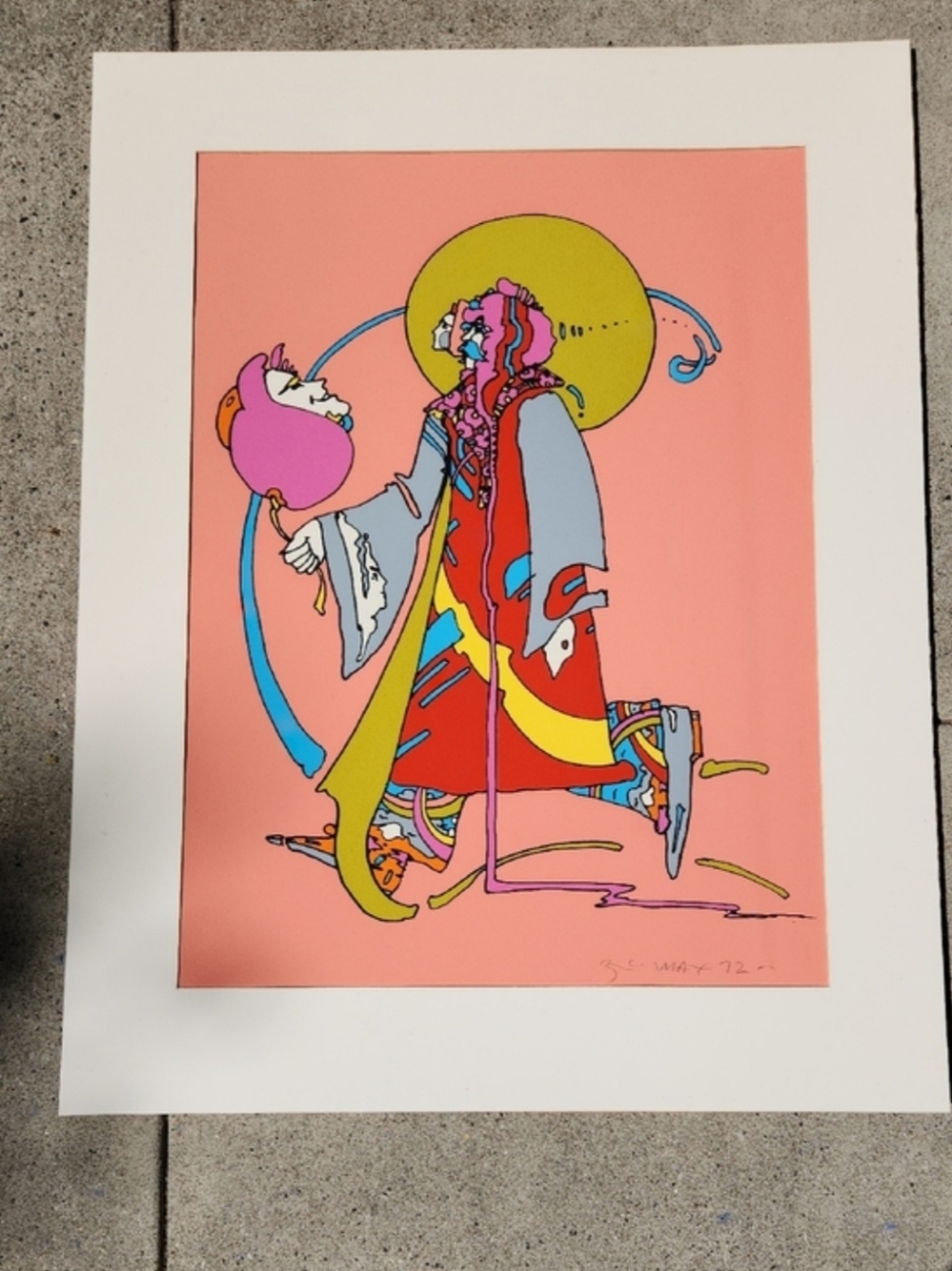 Peter Max Original Serigraph "Mexican Welcoming Committee" Signed Limited Ed